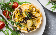 Quiche-Tartellette con melanzane