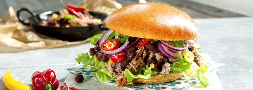 Burger con carne