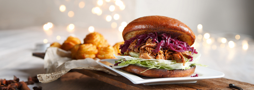 Pulled goose