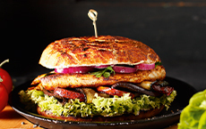 OMG Burger con Verdure grigliate e filetti di pollo
