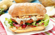Burger di Gorgonzola con confettura di pere