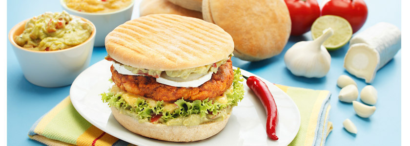 Hamburger pollo-Tandori