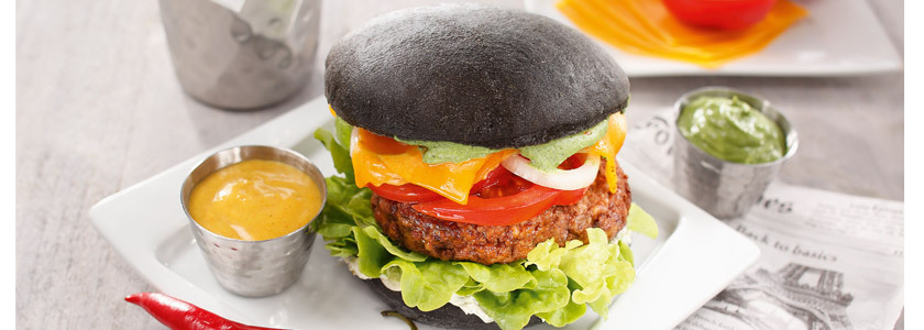 Black Burger con farcitura vegetariana