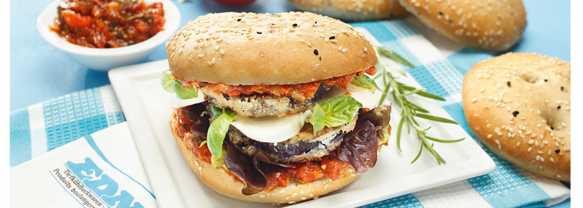 Veggie Burger con Melanzane