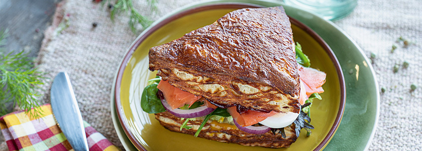 Panino Laugen con salmone