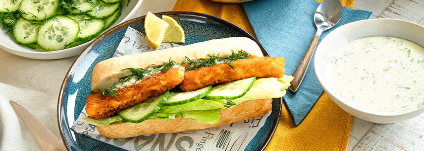 Hot Dog con bastoncini di pesce