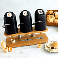 Dispenser 2.0 con 3 erogatori, nero