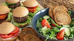 Party Burger di segale, pretagliato