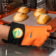 EDNA "Safe Bake" guanti da forno prof. in silicone