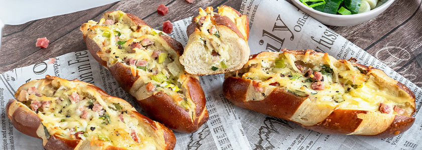 Mini Filoncini "Laugen" con ripieno di porri