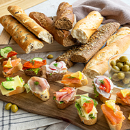 Assortimento di baguette croccanti, 4 varietà