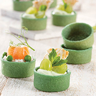 Mini-Tartellette HUG "Filigrano", verdi