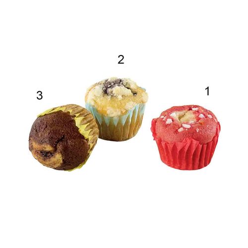 Assortimento di mini muffin, 3 varietá
