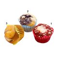 Assortimento di mini muffin, 3 varietá