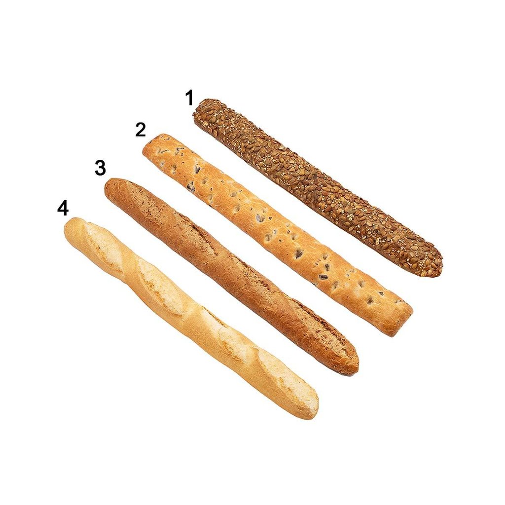 Assortimento di baguette croccanti, 4 varietà