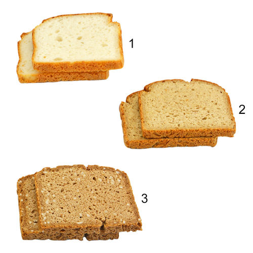 Mix di pane senza glutine, 3 varietà