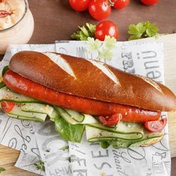 Hot dog "Laugen", già pronto