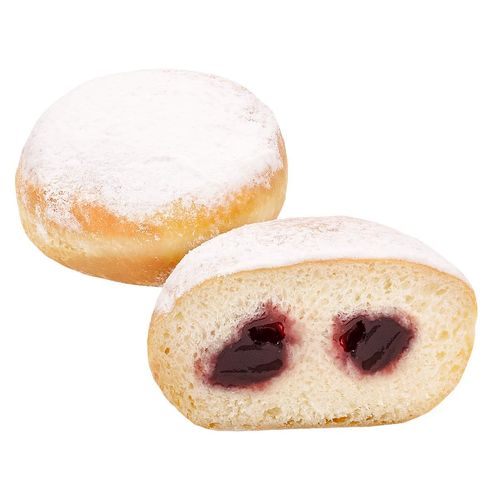 SG-Krapfen con marmellata di lamponi e ribes, 65 g