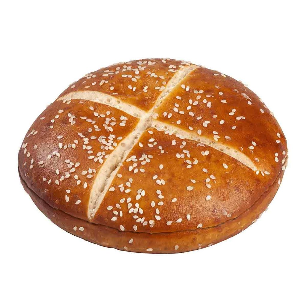 Burger "Laugen" con sesamo, pretagliato