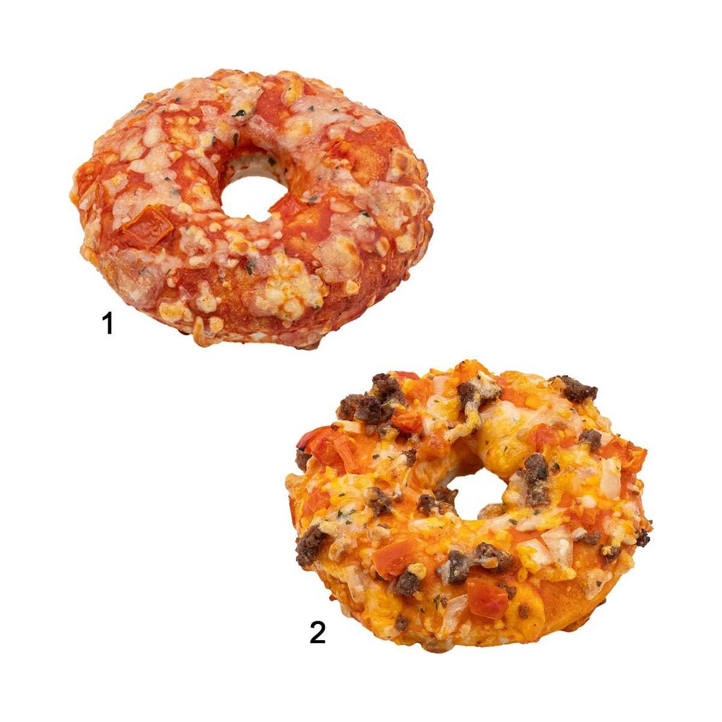 Assortimento donut "pizza", 2 varietà