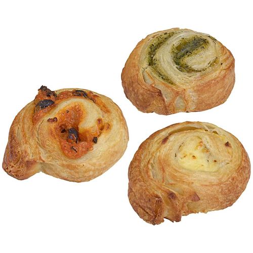 Mini ruotelle salate, 3 varietà