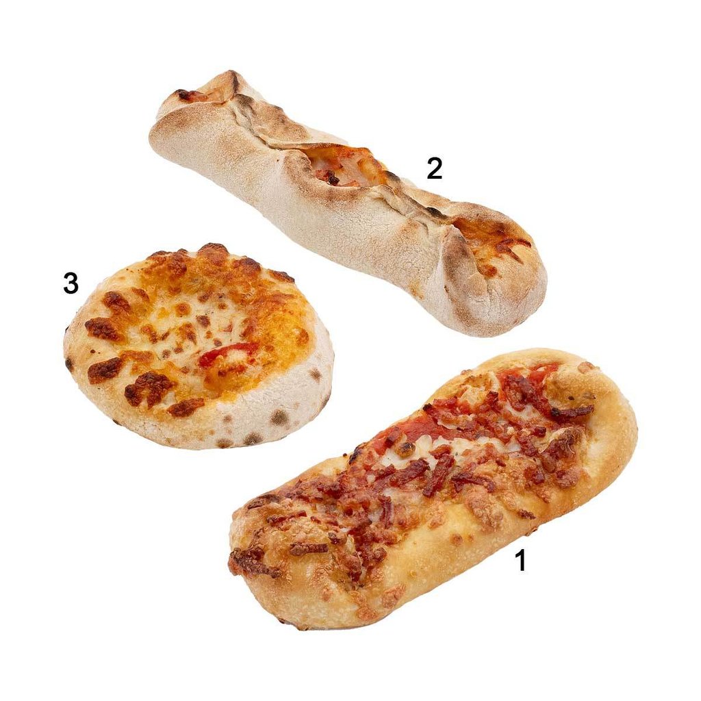 Pizza Snack Box, 3 varietà