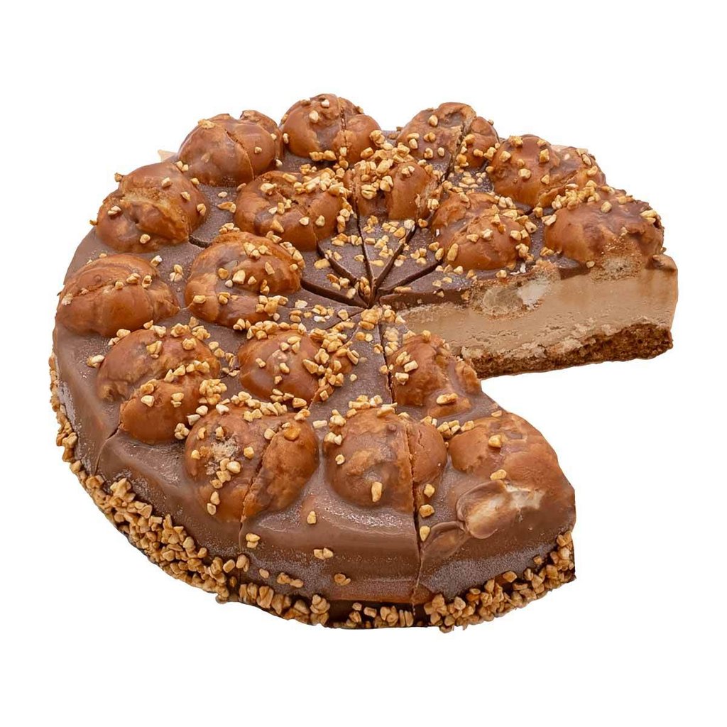 Torta bignè-caramello