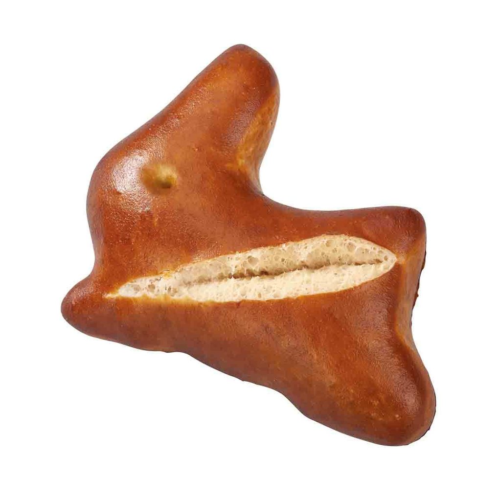 Coniglietto d'impasto brezel, già pronto