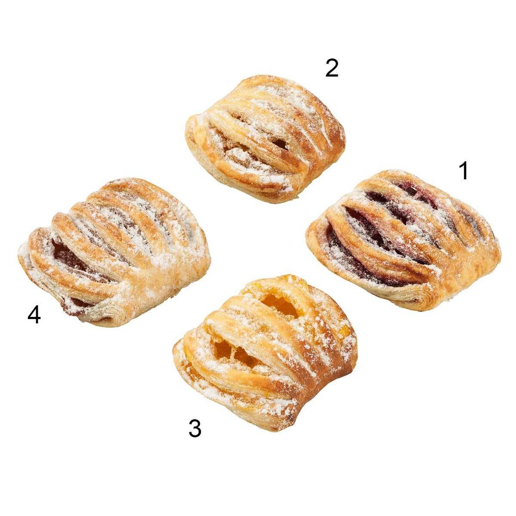 Mini cestino alla frutta Bridor, 4 varietà