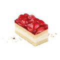 Tranci al latticello e fragola