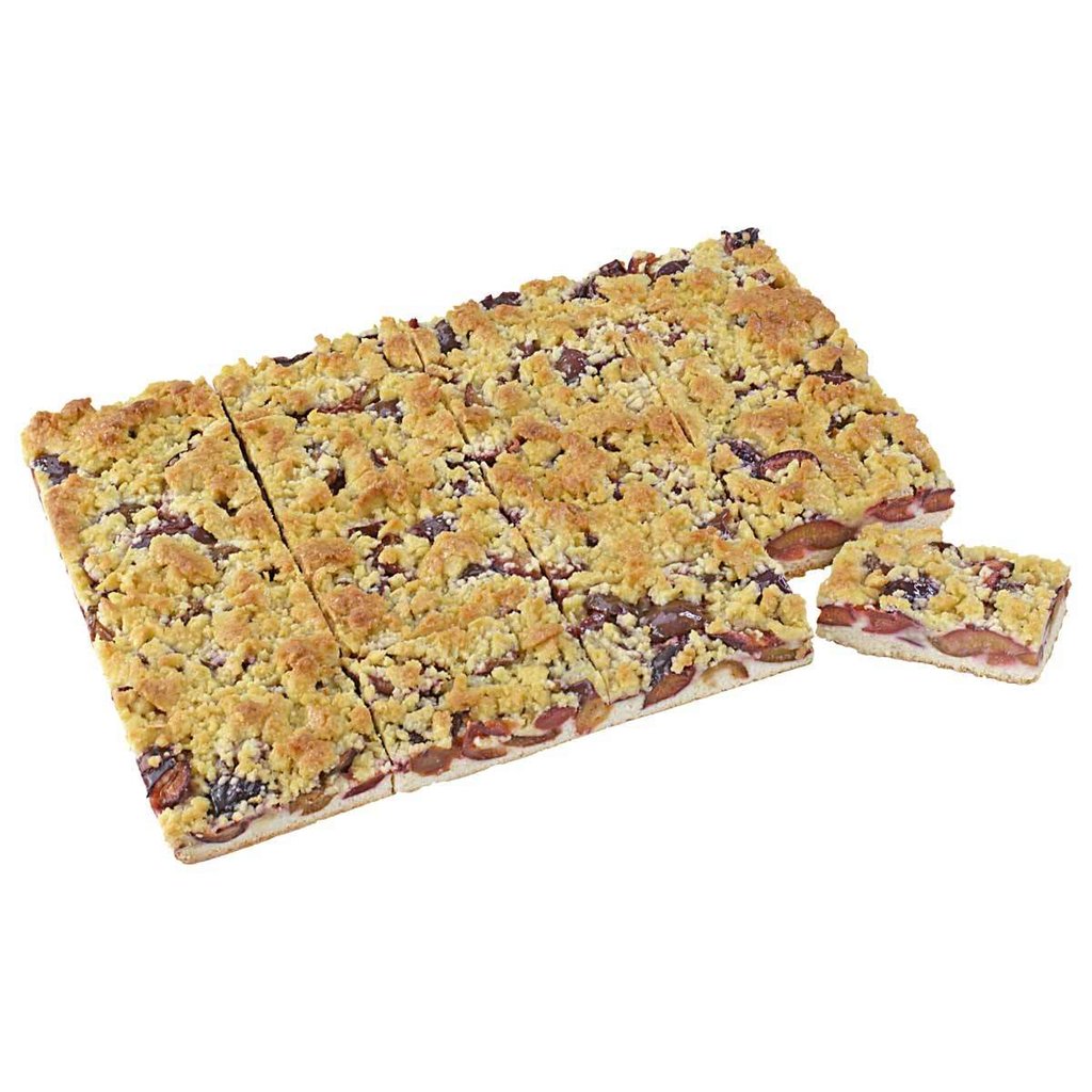 Tranci alle prugne con granelli al burro