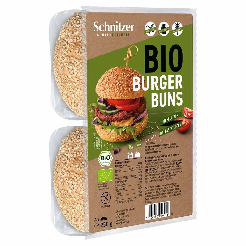 Panini BIO per burger, senza glutine