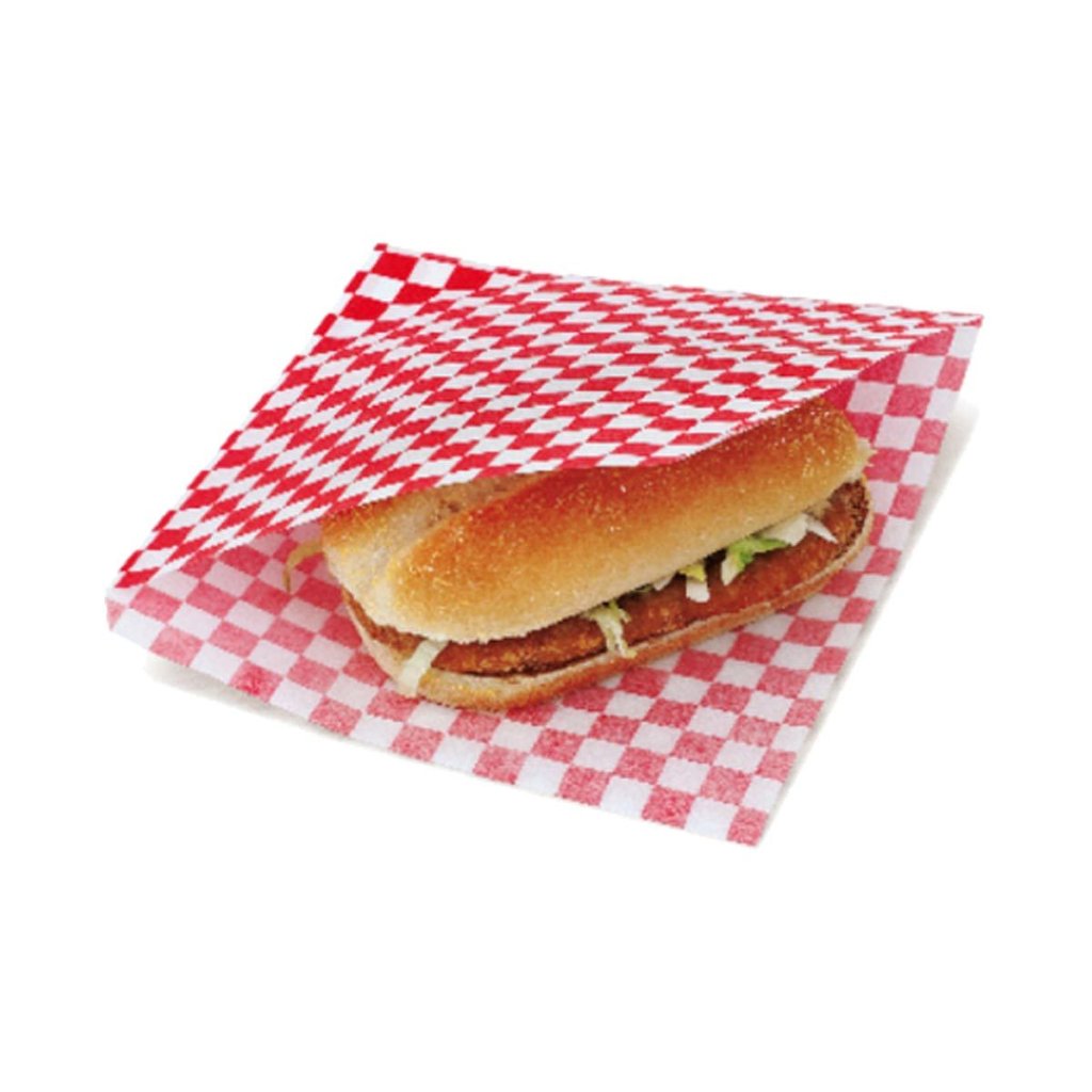 Sacchetto per snack, rosso/bianco