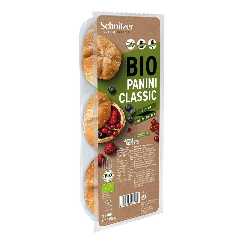 Schnitzer Bio Panini classico, senza glutine