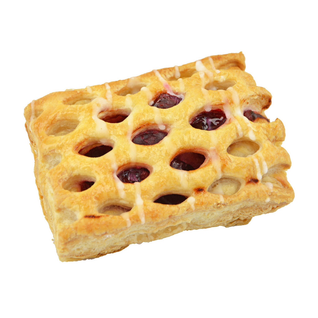 Pasta sfoglia con ciliegia