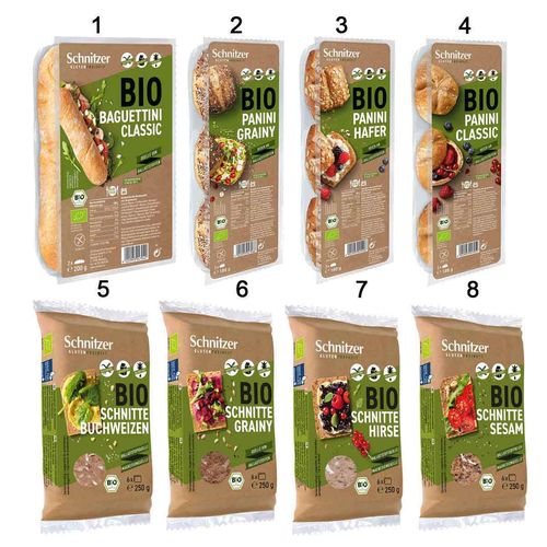 Assortimento "Pane & panini, senza glutine