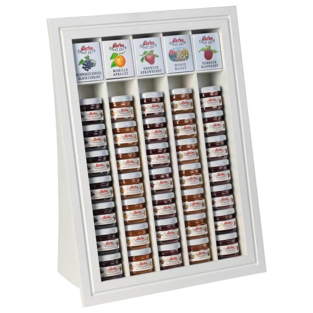 Espositore per minivasetti "Weiße Linie"