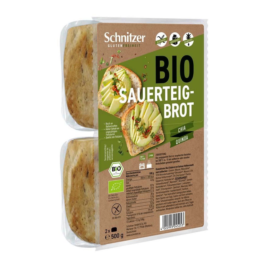 Pane BIO Chia + Quinoa, senza glutine