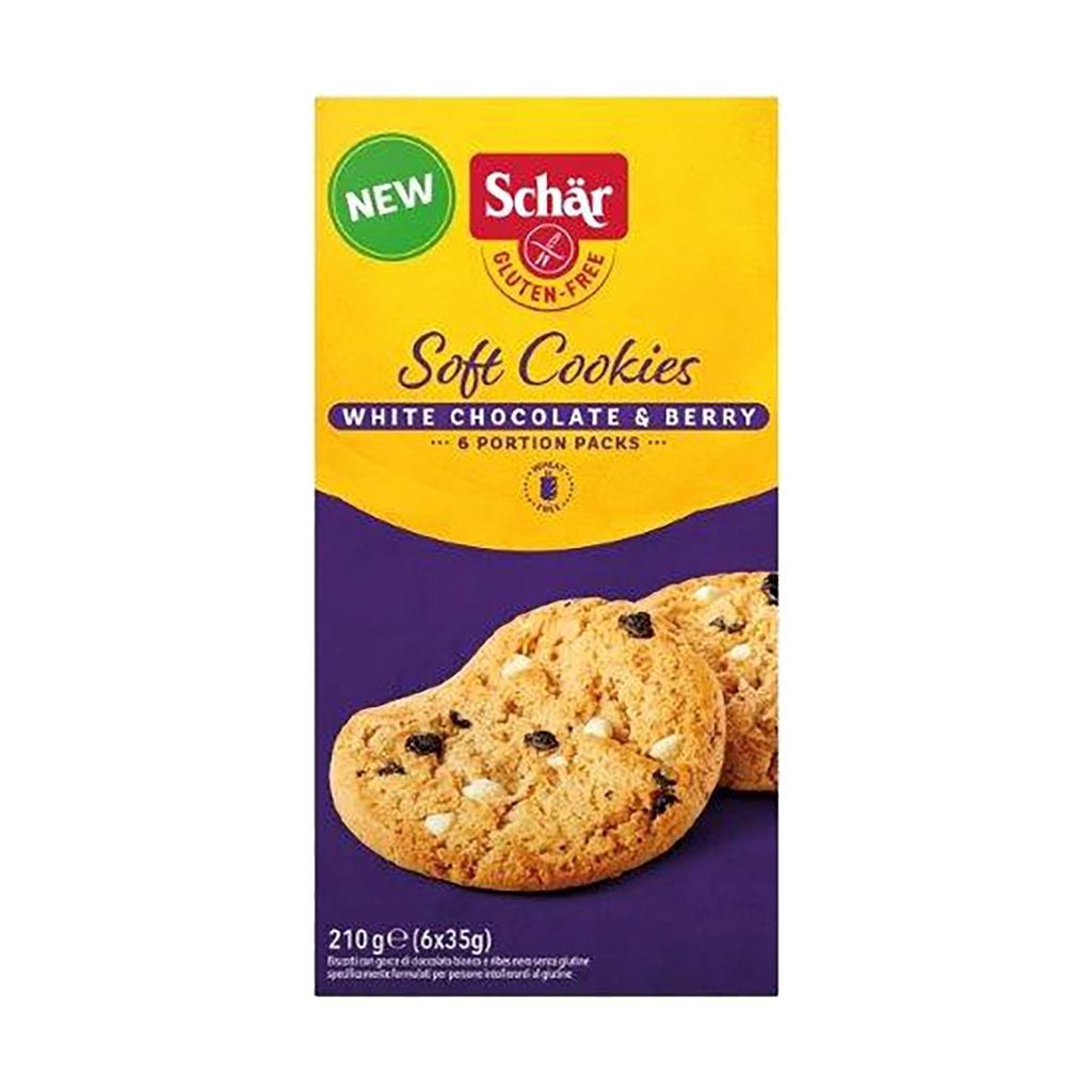 Cookies soffici White Chocolate Berry, senza glut.