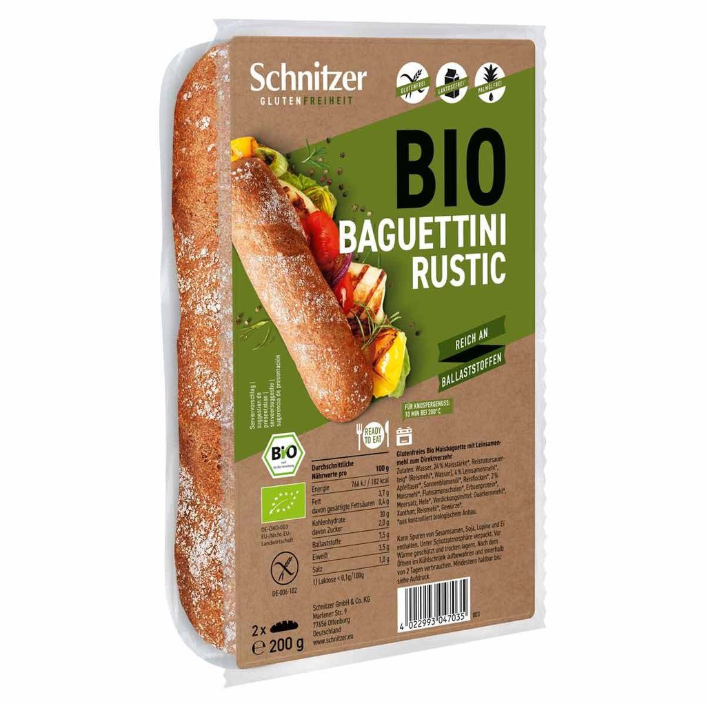 Baguettino Bio rustico Schnitzer, senza glutine
