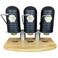 Dispenser "HoneyMat", 3 erogatori, nero