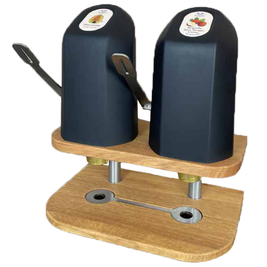 Dispenser 2.0 con 2 erogatori, nero