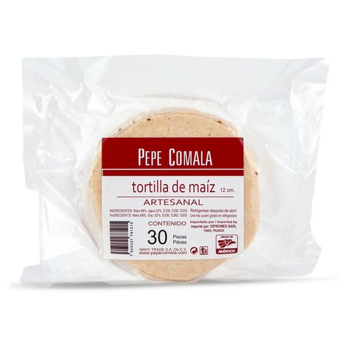 Tortilla bianca di mais, Ø 12 cm, 500 g