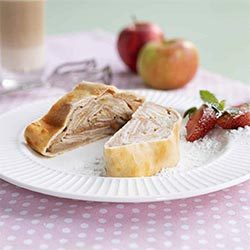 Strudel di mele, porzionato
