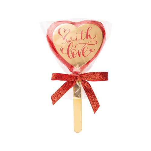 Praline a cuore "love" su bastoncino