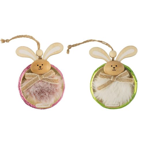 Praline "Ciondolo con coniglio di legno", ass.