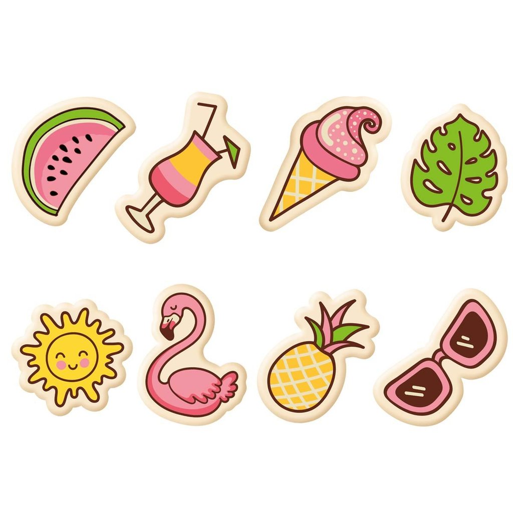 Decorazione di cioccolato "Beach", ciocc. bianco