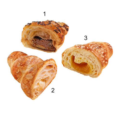 Selezione di mini croissant, 3 varietà