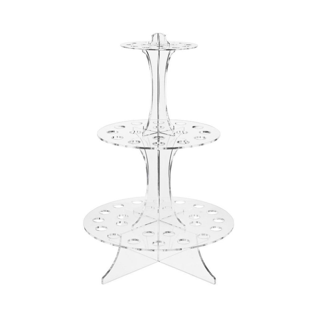 Espositore plexiglas, 3 ripiani