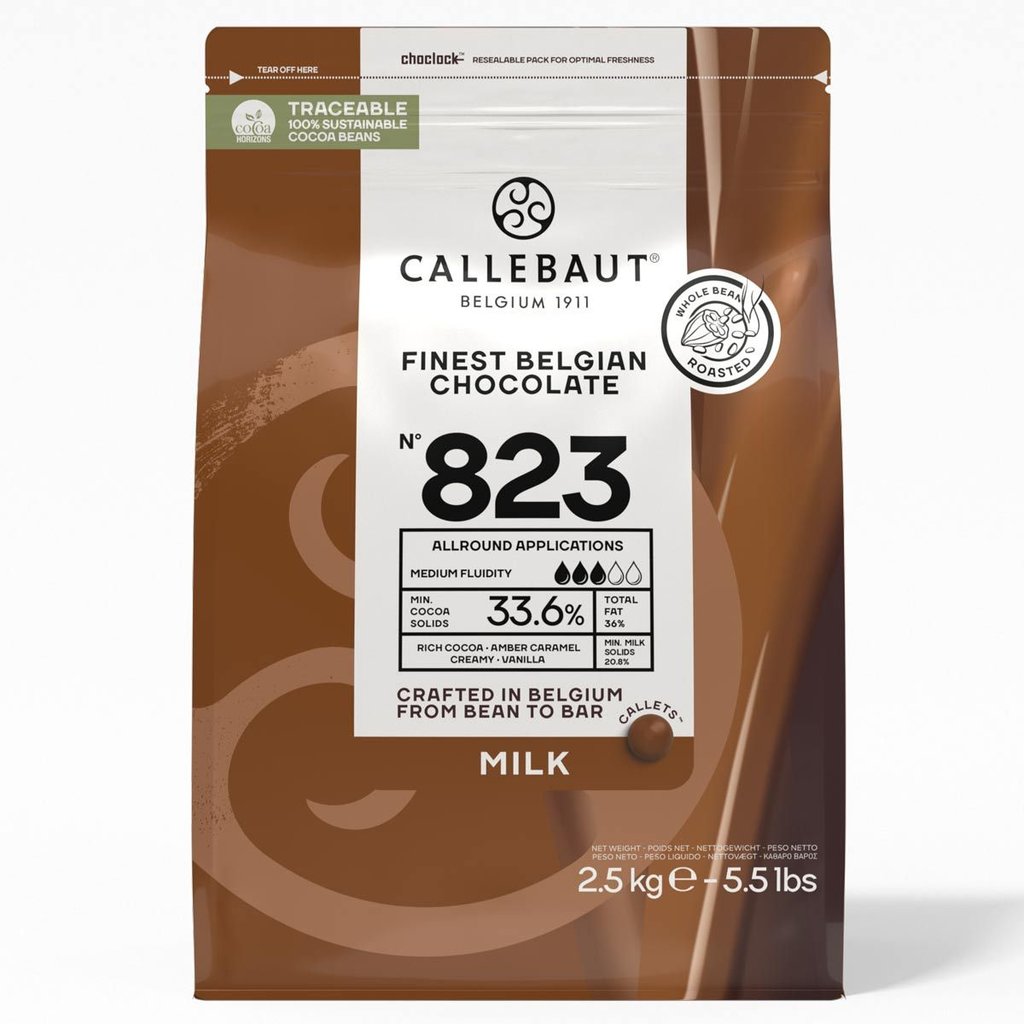 Callets "Callebaut" 823, al latte